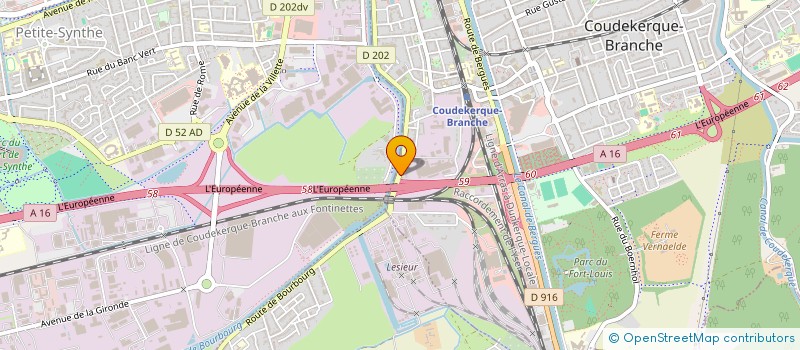 localisation de l'entreprise CONTROLE AUTOMOBILE SOUBISE  COUDEKERQUE-BRANCHE