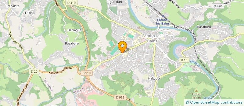 localisation de l'entreprise CONTROLE AUTOP  CAMBO-LES-BAINS