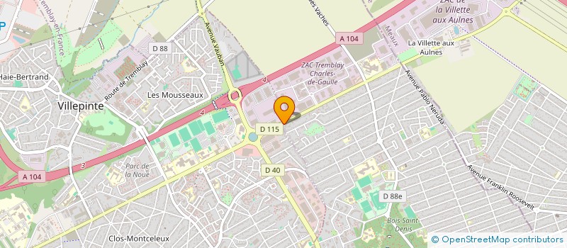 localisation de l'entreprise CONTROLE COMPTABLE DENTAIRE à TREMBLAY-EN-FRANCE