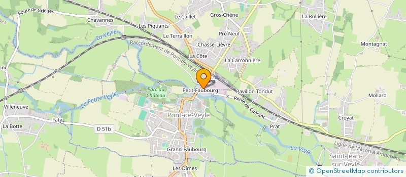 localisation de l'entreprise CONTROLE ENERGIE DE FRANCE  PONT-DE-VEYLE