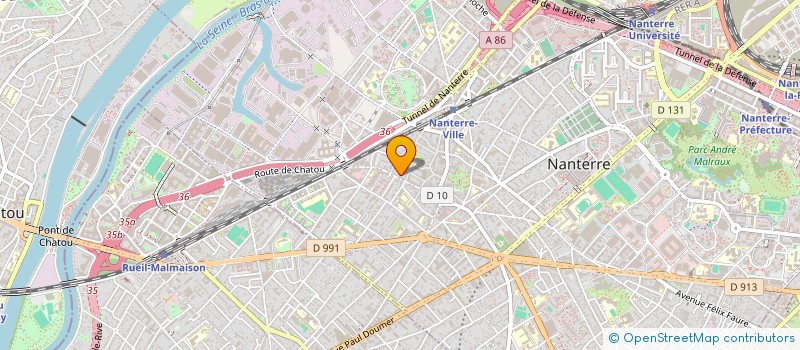localisation de l'entreprise CONTROLE ET GESTION DES ASSURANCES à NANTERRE