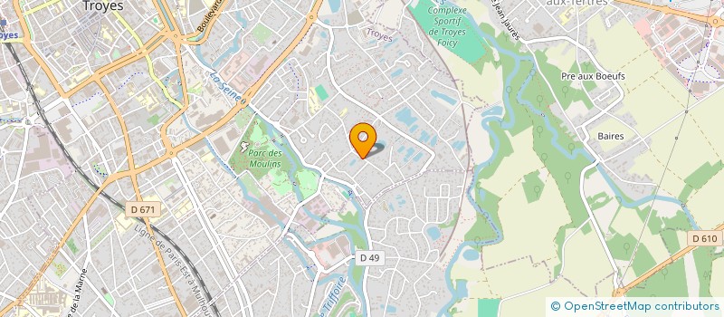 localisation de l'entreprise CONTROLE ET SECURITE DE L'INDUSTRIE  TROYES