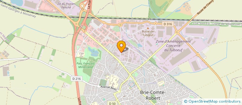 localisation de l'entreprise CONTROLE GRAPHIQUE SA  BRIE-COMTE-ROBERT