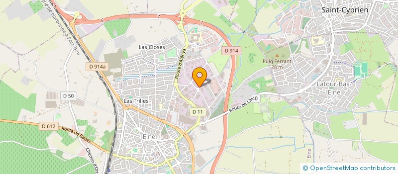 localisation de l'entreprise CONTROLE ILLIBERIEN AUTOMOBILE  ELNE