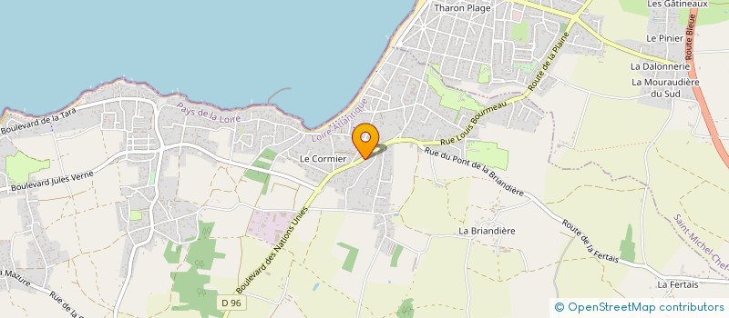 localisation de l'entreprise CONTROLE LEVAGE 44 à LA PLAINE-SUR-MER