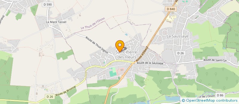 localisation de l'entreprise CONTROLE LEVAGE MANUTENTION CHANTIER  SAINT-PIERRE-DES-FLEURS