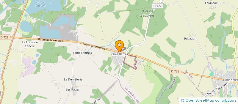 localisation de l'entreprise CONTROLE LEVAGE POITOU-CHARENTES  SAINTES