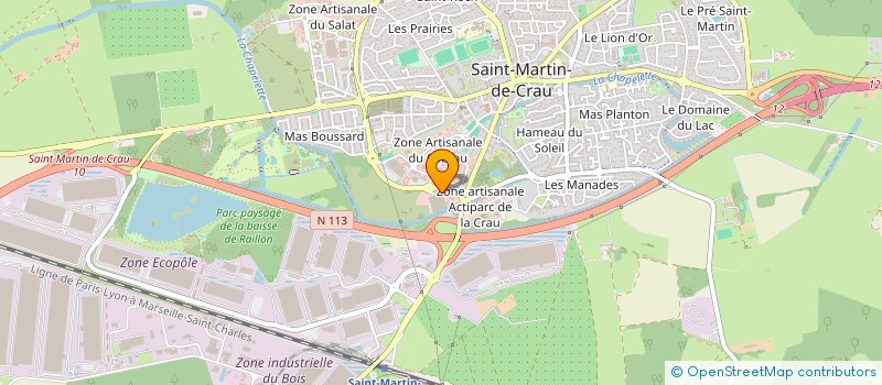 localisation de l'entreprise CONTROLE MAT'AUTO à SAINT-MARTIN-DE-CRAU