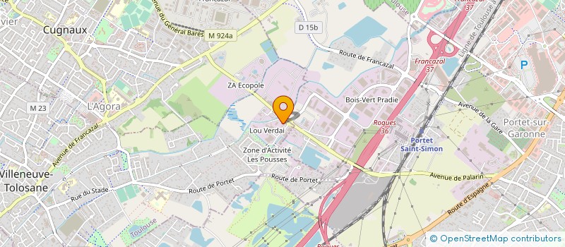 localisation de l'entreprise CONTROLE PARE-BRISE 31 à VILLENEUVE-TOLOSANE