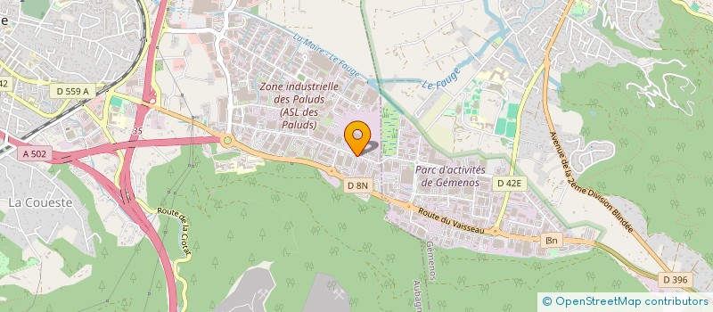localisation de l'entreprise CONTROLE PROVENCE HABITAT à AUBAGNE