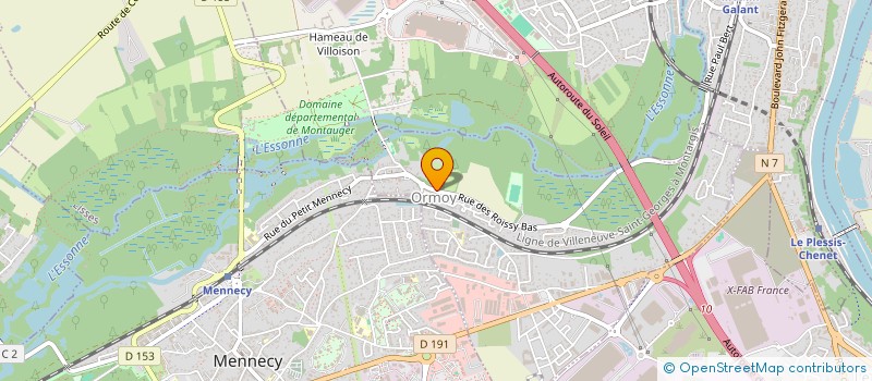 localisation de l'entreprise CONTROLE RAYONNAGE PREVOST  ORMOY