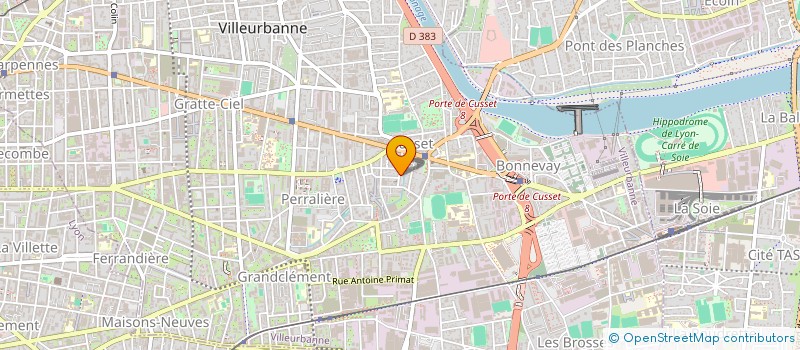 localisation de l'entreprise CONTROLE REGULATION PYROMETRIE à VILLEURBANNE