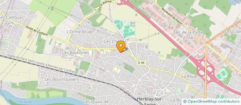 localisation de l'entreprise CONTROLE SECURITE D'ACCES MULTI-SERVICES à HERBLAY-SUR-SEINE