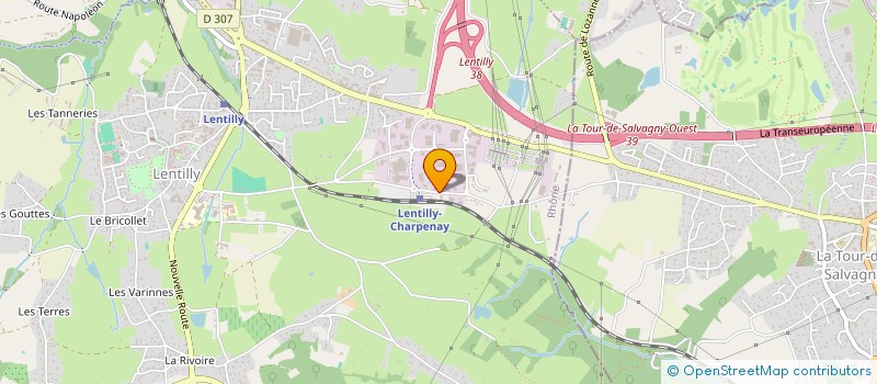 localisation de l'entreprise CONTROLE SERVICE  LENTILLY