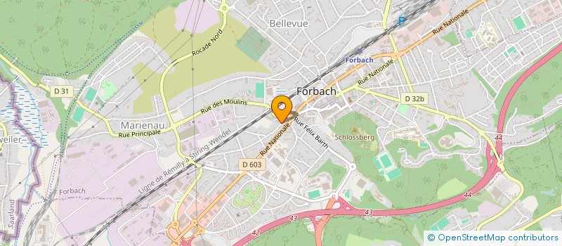 localisation de l'entreprise CONTROLE TECH 57  FORBACH