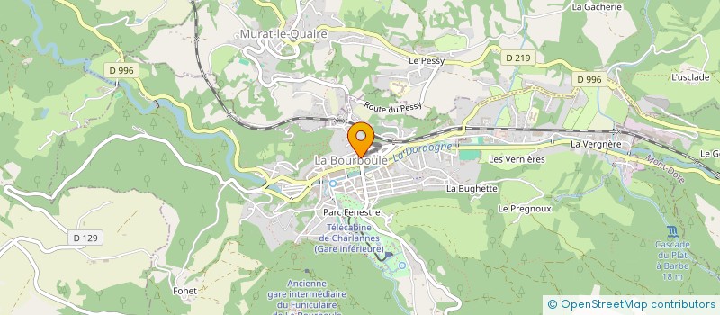 localisation de l'entreprise CONTROLE TECH AUTOMOBILE DES VERNIERES  LA BOURBOULE