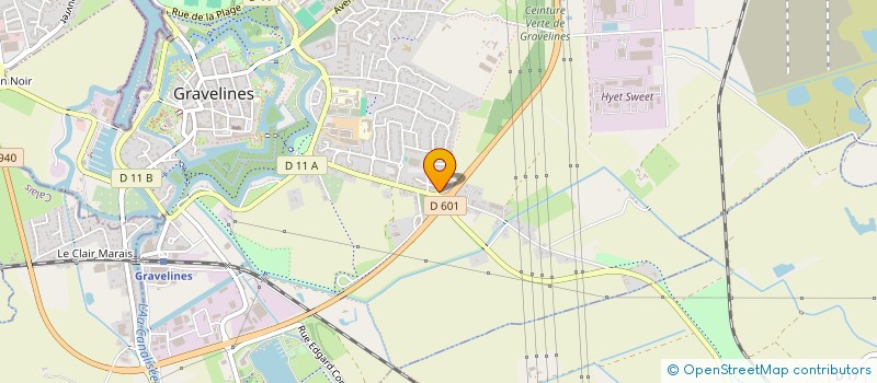localisation de l'entreprise CONTROLE TECH POIDS LOURDS GRAVELINES à GRAVELINES