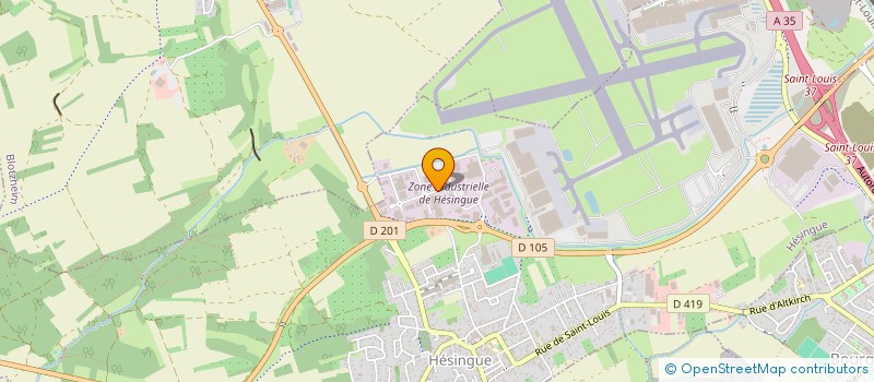 localisation de l'entreprise CONTROLE TECHN AUTO DISTRICT 3 FRONTIERE à HESINGUE