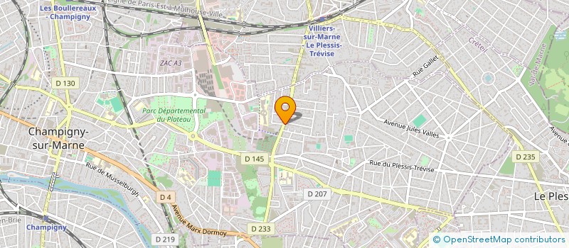 localisation de l'entreprise CONTROLE TECHNIQUE 94  CHAMPIGNY-SUR-MARNE