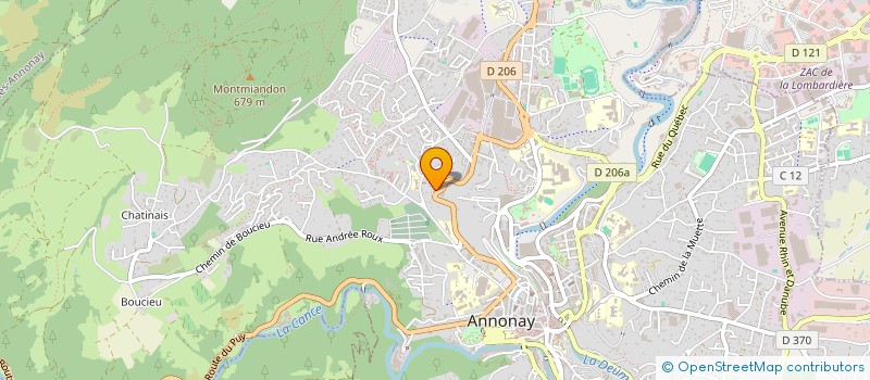 localisation de l'entreprise CONTROLE TECHNIQUE ANNONAY à ANNONAY