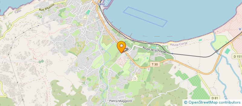 localisation de l'entreprise CONTROLE TECHNIQUE AUTO DE BALAGNE à CALVI