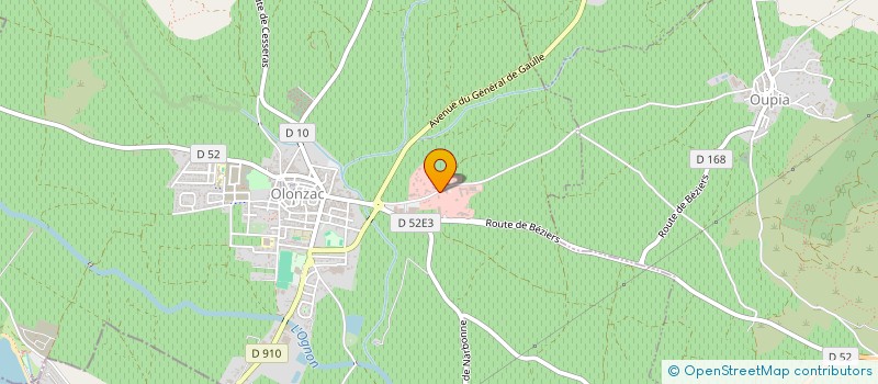 localisation de l'entreprise CONTROLE TECHNIQUE AUTO DU MINERVOIS à OLONZAC
