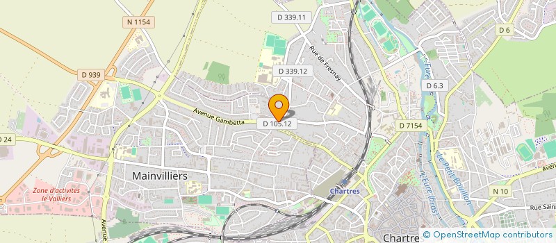 localisation de l'entreprise CONTROLE TECHNIQUE AUTO MAINVILLIERS à MAINVILLIERS