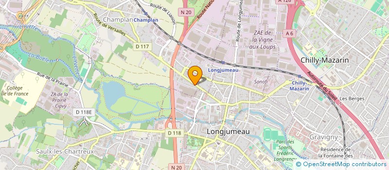 localisation de l'entreprise CONTROLE TECHNIQUE AUTO MOTO CHAMPLAN  CHAMPLAN