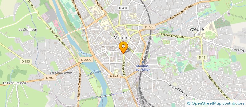 localisation de l'entreprise CONTROLE TECHNIQUE AUTO MOULINOIS à MOULINS