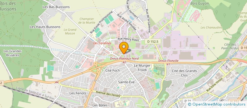 localisation de l'entreprise CONTROLE TECHNIQUE AUTO VERNOUILLET à DREUX