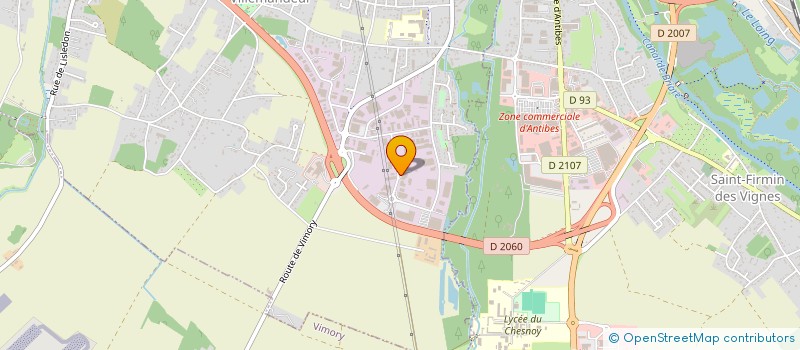 localisation de l'entreprise CONTROLE TECHNIQUE AUTO VILLEMANDEUR à VILLEMANDEUR