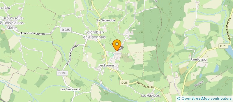 localisation de l'entreprise CONTROLE TECHNIQUE AUTOMOBILE CHAROLLES  COLOMBIER-EN-BRIONNAIS