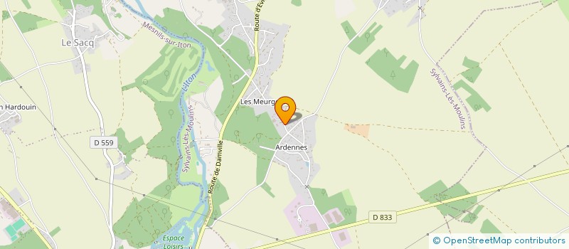 localisation de l'entreprise CONTROLE TECHNIQUE AUTOMOBILE DAMVILLAIS  SYLVAINS-LES-MOULINS