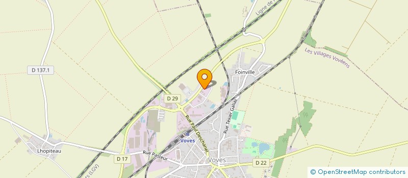 localisation de l'entreprise CONTROLE TECHNIQUE AUTOMOBILE DE VOVES à LES VILLAGES VOVEENS
