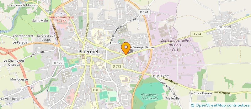 localisation de l'entreprise CONTROLE TECHNIQUE AUTOMOBILE DU CENTRE EST BRETAGNE à PLOERMEL