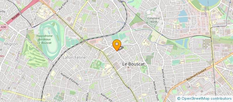 localisation de l'entreprise CONTROLE TECHNIQUE AUTOMOBILE GIRONDIN CTAG à LE BOUSCAT