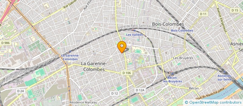 localisation de l'entreprise CONTROLE TECHNIQUE AUTOMOBILE LA GARENNE COLOMBES à LA GARENNE-COLOMBES