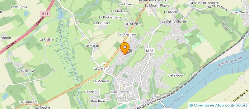 localisation de l'entreprise CONTROLE TECHNIQUE AUTOMOBILE MALVIEN  MAUVES-SUR-LOIRE