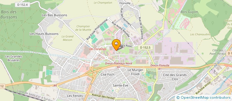 localisation de l'entreprise CONTROLE TECHNIQUE AUTOMOBILE PASDELOUP à DREUX