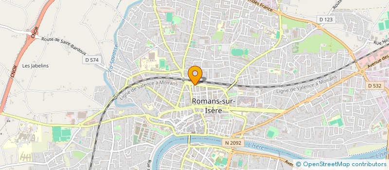 localisation de l'entreprise CONTROLE TECHNIQUE AUTOMOBILE ROMANAIS à ROMANS-SUR-ISERE