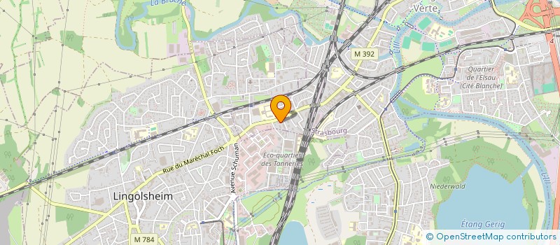 localisation de l'entreprise CONTROLE TECHNIQUE AUTOMOBILES ILLKIRCH à STRASBOURG