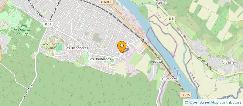 localisation de l'entreprise CONTROLE TECHNIQUE AUTOMOTIVE  VERNON