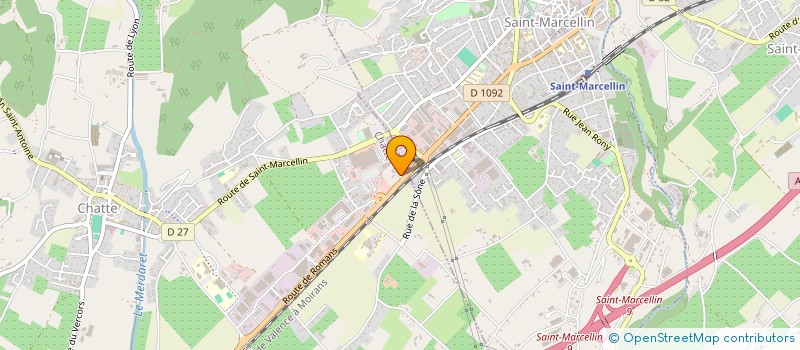 localisation de l'entreprise CONTROLE TECHNIQUE AUTOS SUD GRESIVAUDAN  CHATTE