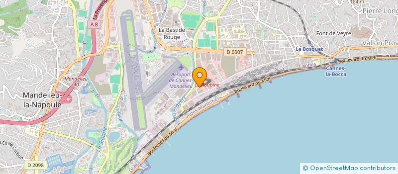 localisation de l'entreprise CONTROLE TECHNIQUE AZUREEN  CANNES