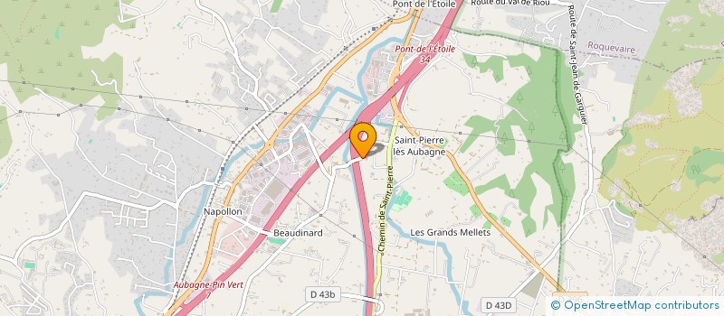 localisation de l'entreprise CONTROLE TECHNIQUE BEAUDINARD à AUBAGNE