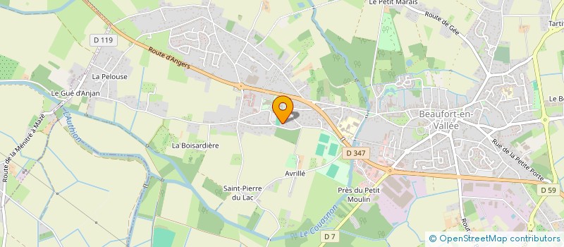 localisation de l'entreprise CONTROLE TECHNIQUE BEAUFORTAIS à BEAUFORT-EN-ANJOU