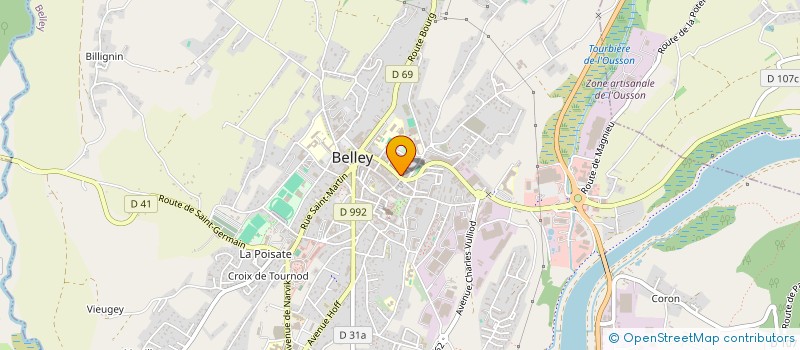 localisation de l'entreprise CONTROLE TECHNIQUE BELLEY à BELLEY