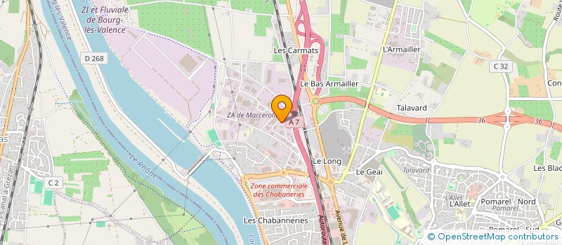 localisation de l'entreprise CONTROLE TECHNIQUE BLV à BOURG-LES-VALENCE