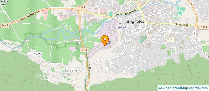 localisation de l'entreprise CONTROLE TECHNIQUE BRIGNOLES  BRIGNOLES