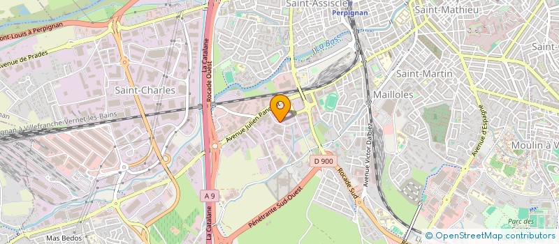 localisation de l'entreprise CONTROLE TECHNIQUE CATALAN  PERPIGNAN